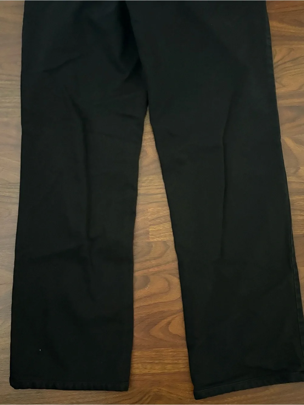 Zegna Sport Mens Pants Size 50 34x30 Black Cotton Lyocell Straight Leg⁠ Preppy